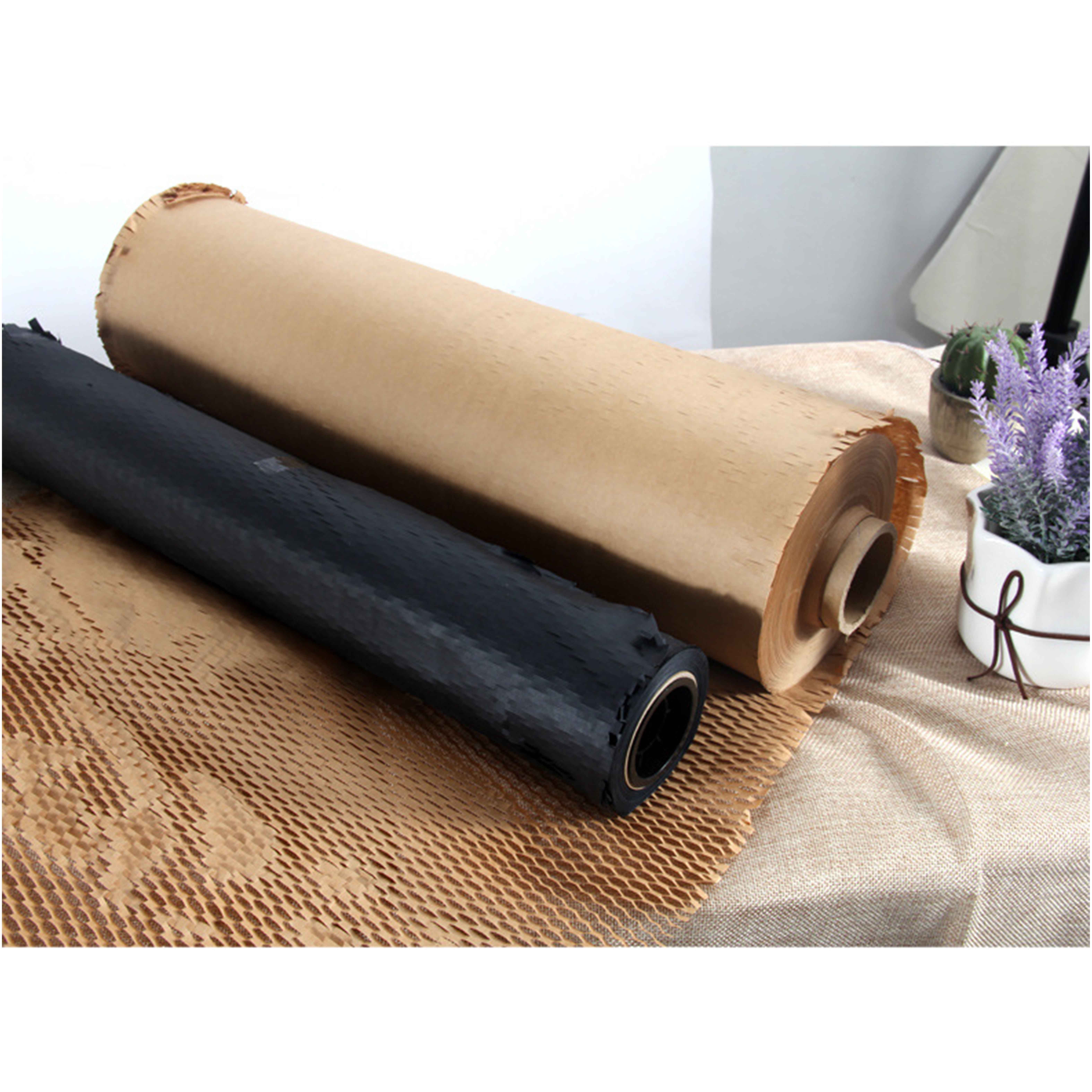 Biopoly 100% Recyclable Protective Wrapping Filling Buffer Packaging Honeycomb Cushion Paper Honeycomb Packaging Paper