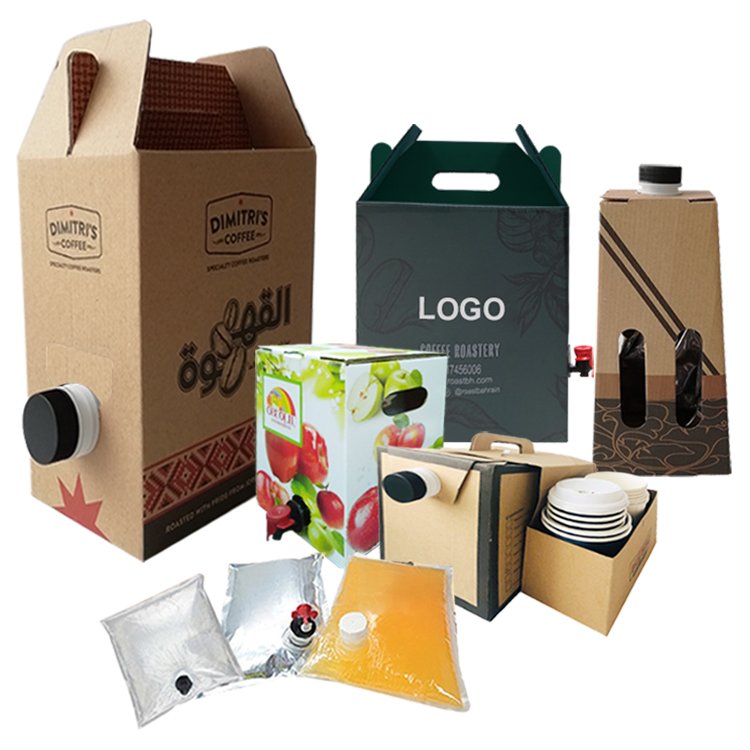 Custom Portable 1L/3L/5L/10L/20L coffee wine edible olive oil milk tea water juice drink BIB bag in box dispenser