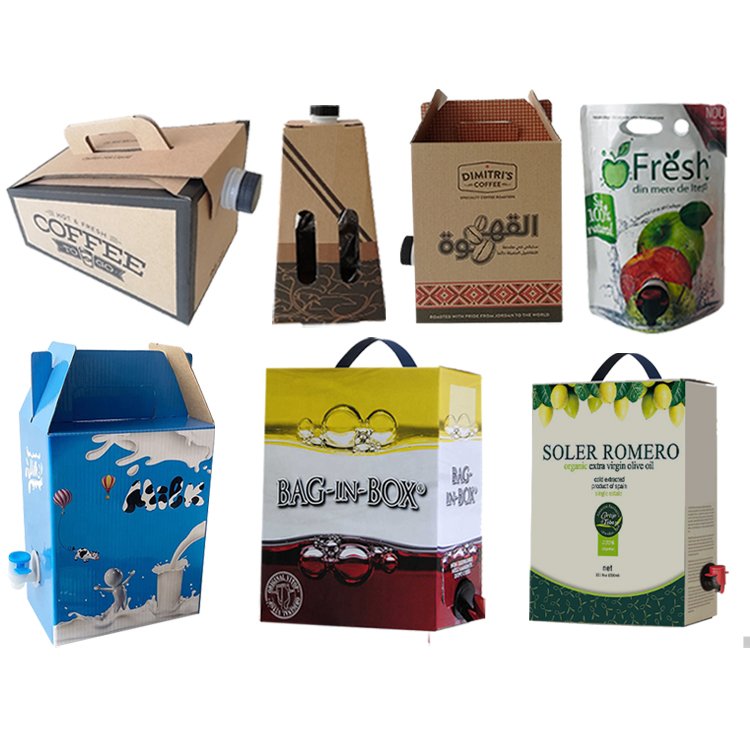 Custom Portable 1L/3L/5L/10L/20L coffee wine edible olive oil milk tea water juice drink BIB bag in box dispenser