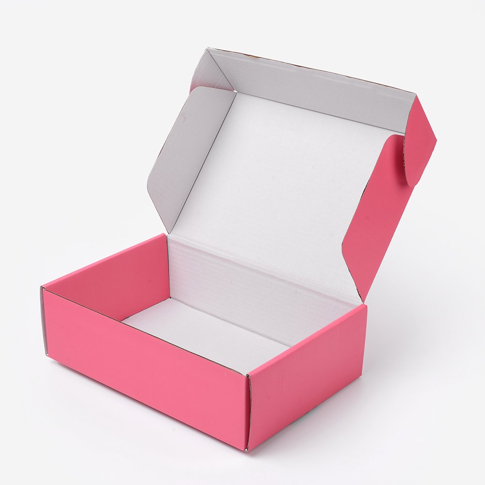 Reusable Trending Skincare/Beauty/Cosmetic Pink Foldable Paper Custom Shipping Boxes Logo Gift Mailing Post Box Packaging