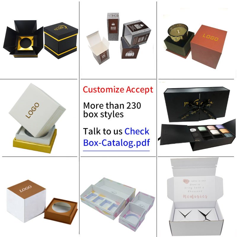 Eco Friendly Packaging Boxes Custom Logo Brown Paper Candle Gift Craft Box
