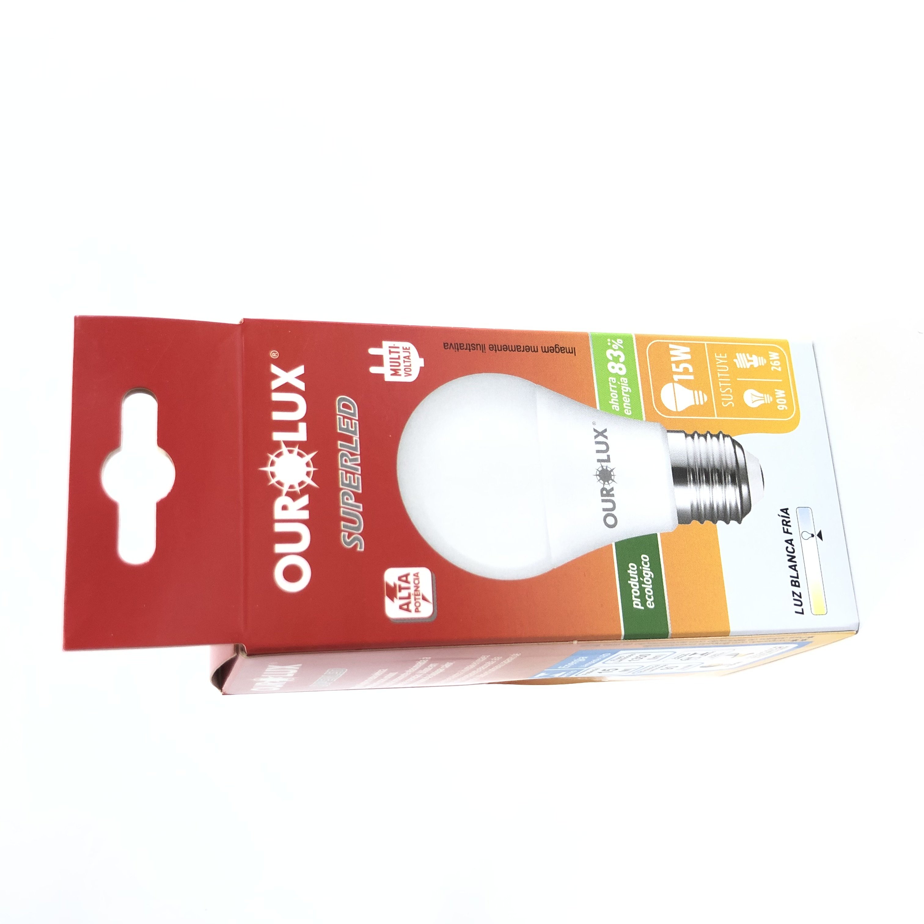 High end Electric Products Lamp bulb packaging paper box with Pet clear window LED lighting paper box printing manufacturer