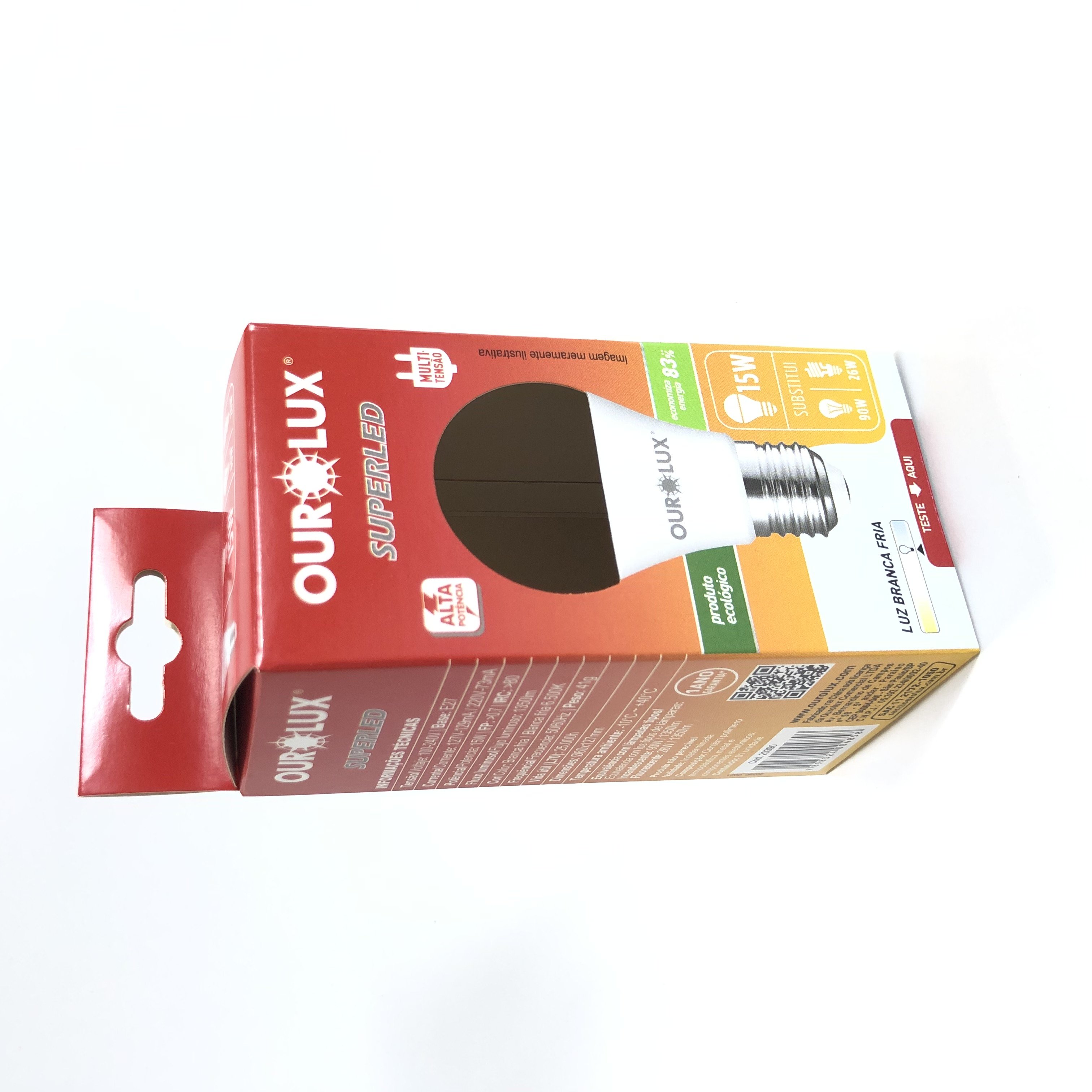 High end Electric Products Lamp bulb packaging paper box with Pet clear window LED lighting paper box printing manufacturer