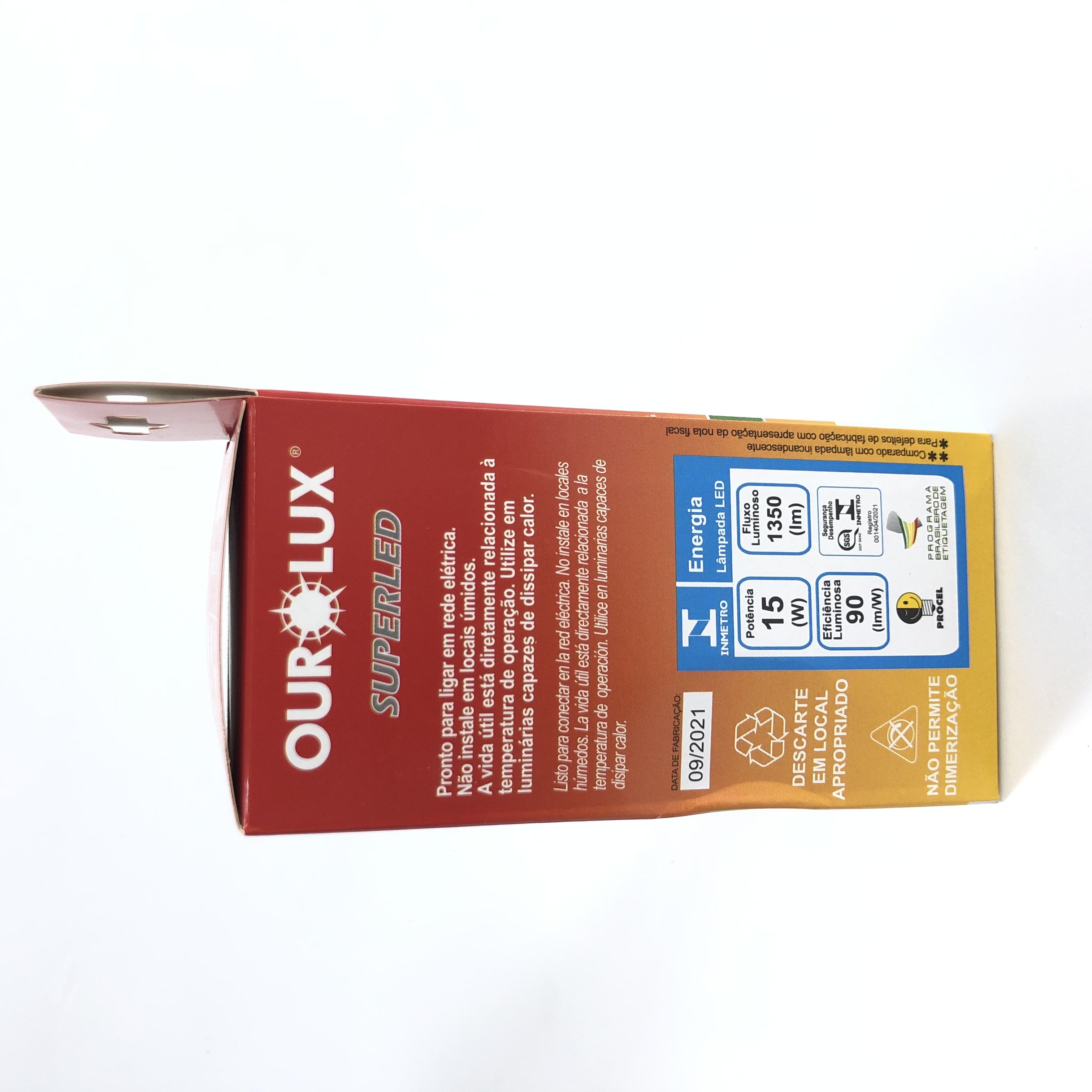 High end Electric Products Lamp bulb packaging paper box with Pet clear window LED lighting paper box printing manufacturer