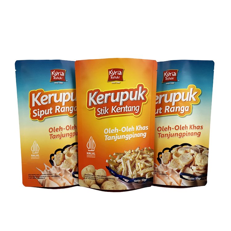 Stand Up Zipper Brown Kraft Paper Resealable Ziplock Heat Sealable Food Storage Doypack Packaging Pouches Bag