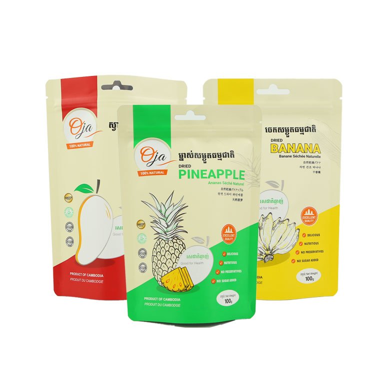 Stand Up Zipper Brown Kraft Paper Resealable Ziplock Heat Sealable Food Storage Doypack Packaging Pouches Bag
