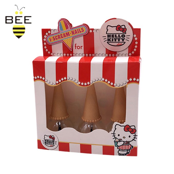 Single Bottle Nail Polish Paper Packing box For Press On Nails Custom Packaging