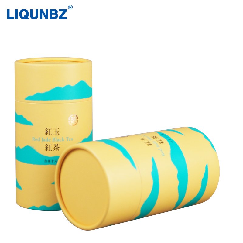 Dongguan Liqun Factory Produces Tea Paper Can Factory Food Grade White Cardboard Elliptical Packaging Paper Tube