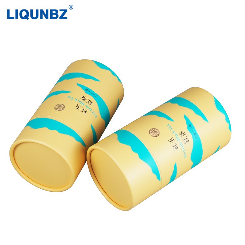 Dongguan Liqun Factory Produces Tea Paper Can Factory Food Grade White Cardboard Elliptical Packaging Paper Tube