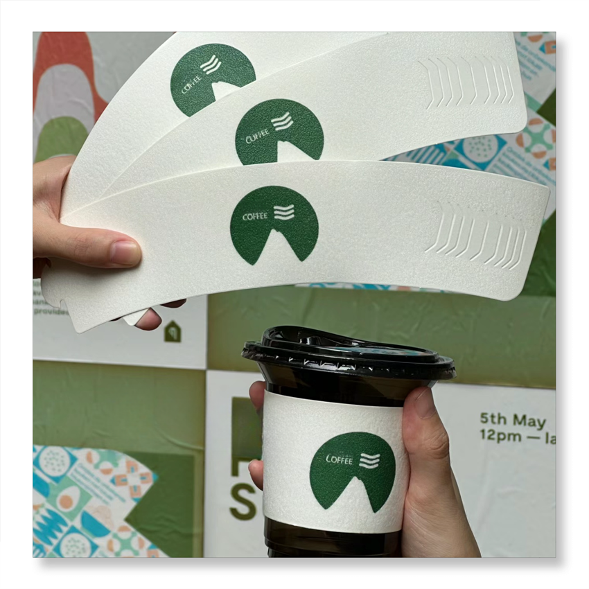 Innovative Design Custom Logo Brand Paper Card Cup Sleeve Own Personalized Paper & Paperboard Product