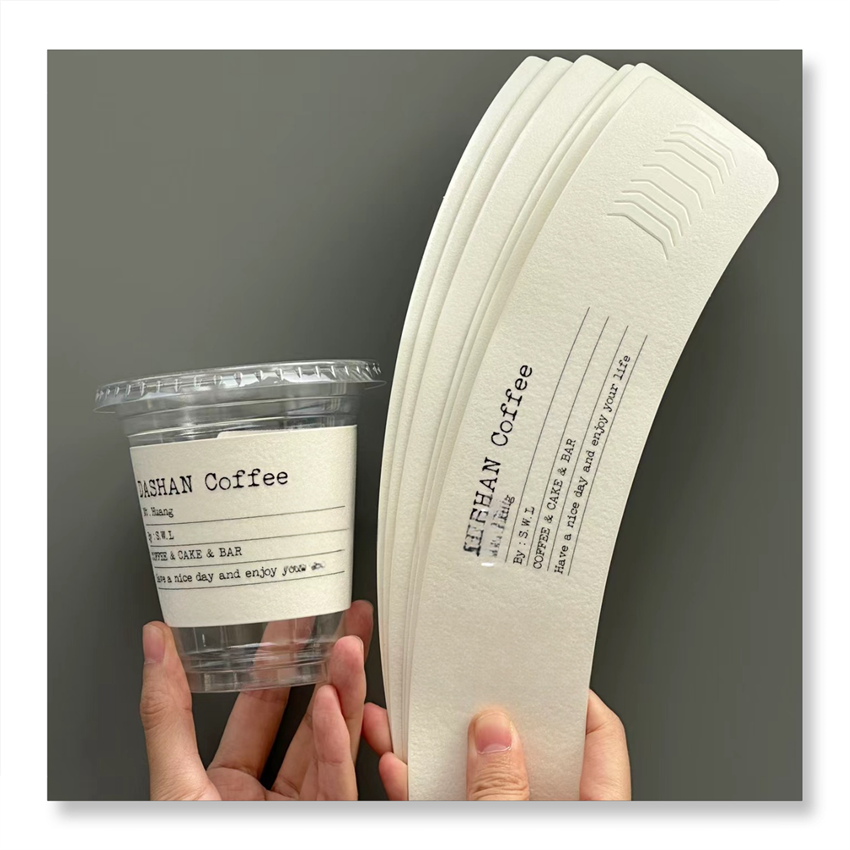 Innovative Design Custom Logo Brand Paper Card Cup Sleeve Own Personalized Paper & Paperboard Product