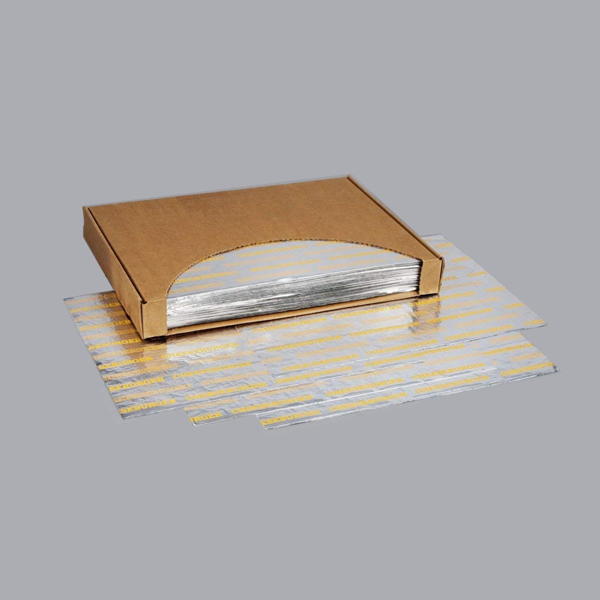 Customization Laminated Aluminum Foil Wrapping Paper Greaseproof Burger Sandwich Foil Wrap Honeycomb Kraft Paper