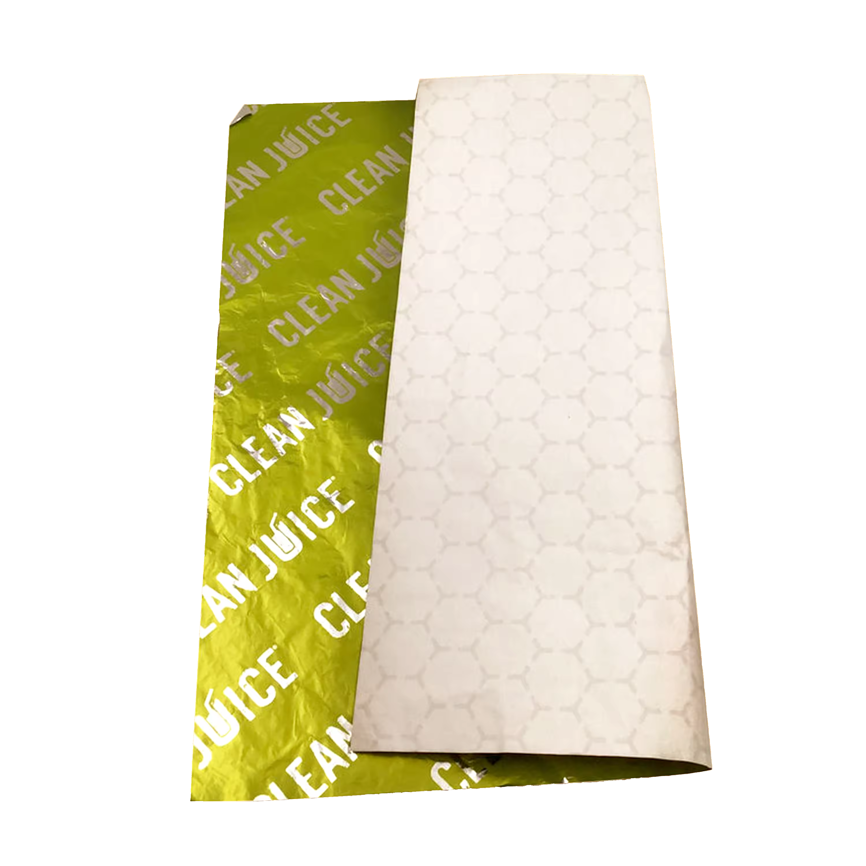 Customization Laminated Aluminum Foil Wrapping Paper Greaseproof Burger Sandwich Foil Wrap Honeycomb Kraft Paper