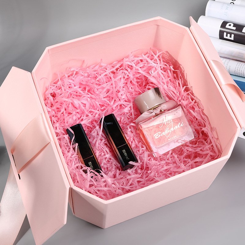 Custom Creative Design Handmade Biodegradable Gray Board Luxury Double Door Gift Box Packaging Paper Box For Gift