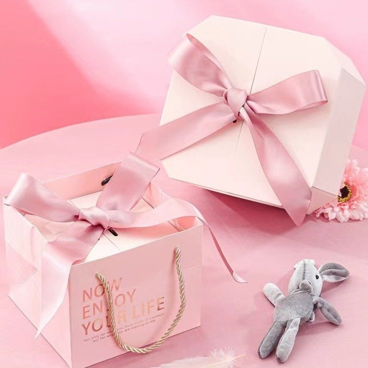 Custom Creative Design Handmade Biodegradable Gray Board Luxury Double Door Gift Box Packaging Paper Box For Gift