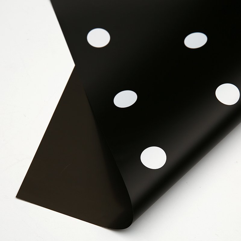 Waterproof packaging paper round dot two-color thickened bouquet gift box opening package custom logo new