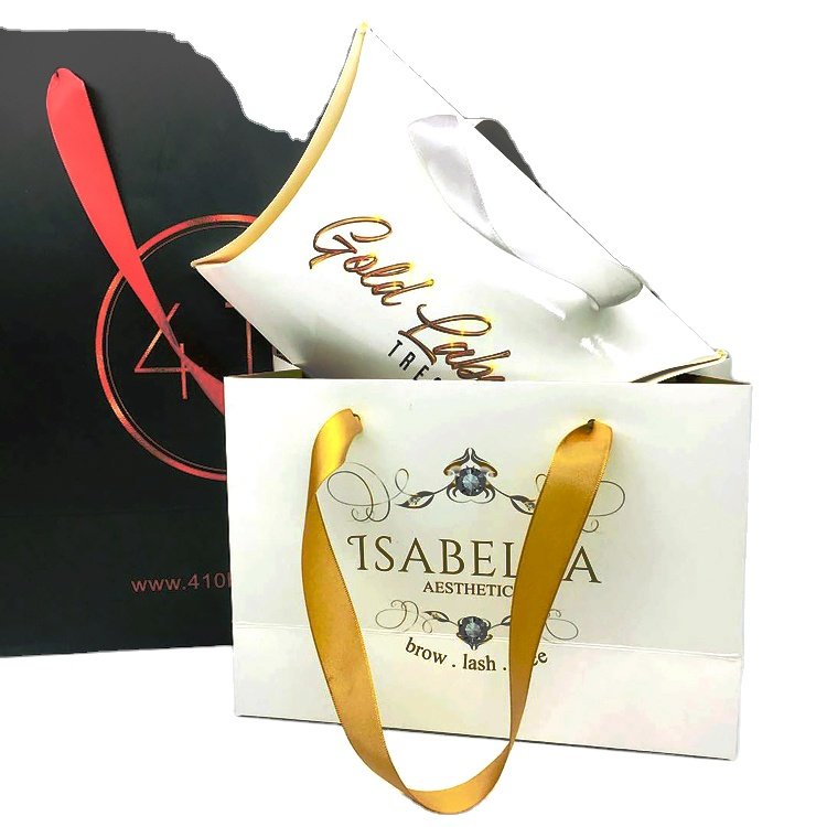 Custom Printed Logo Braids Crochet Bundle Extension Bows Accessories Gift Paper Pillow Human Hair Packaging Boxes Luxury