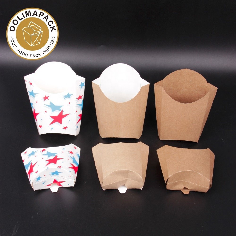 Paper cone for french fries box and waffle packaging,cone for fries