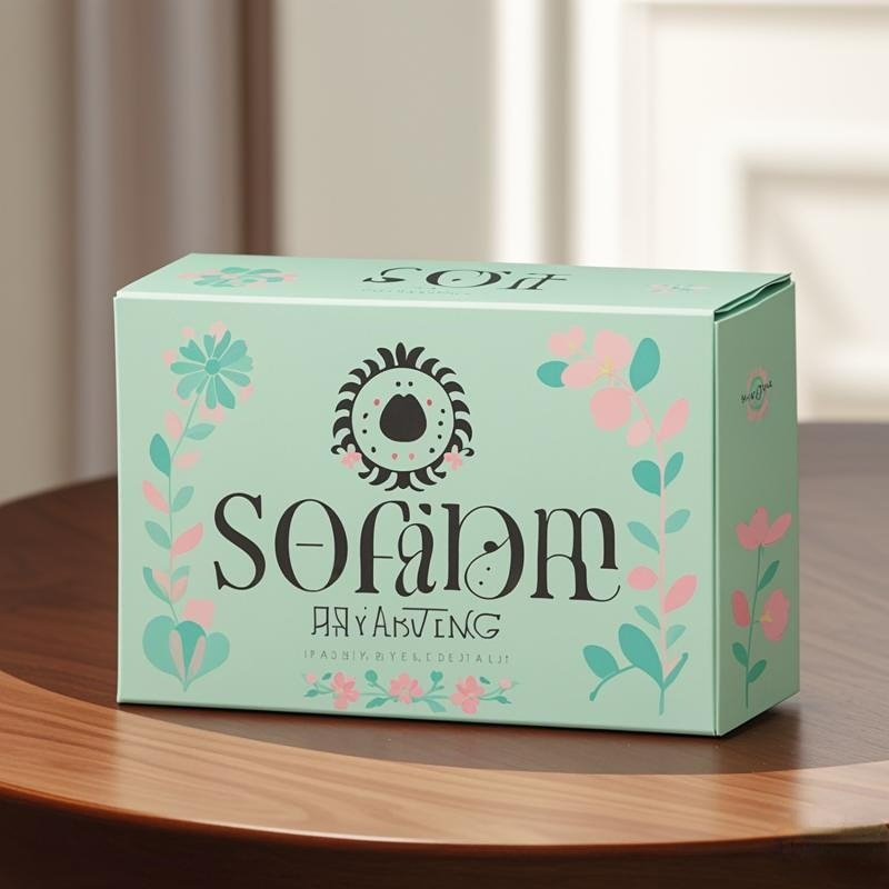 High Quality Custom Logo Printed Cosmetic Soap Box Handmade Glossy Paperboard Packaging Gold Foil Embossing Vanishing Printing