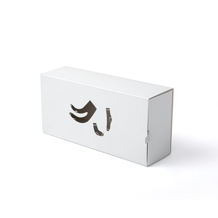 Gift Box Socks Packaging Box Wholesale Luxury White Custom Logo Cardboard Paper Drawer Boxes for sock packing