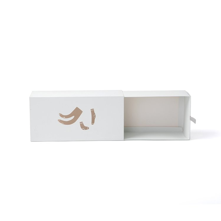 Gift Box Socks Packaging Box Wholesale Luxury White Custom Logo Cardboard Paper Drawer Boxes for sock packing