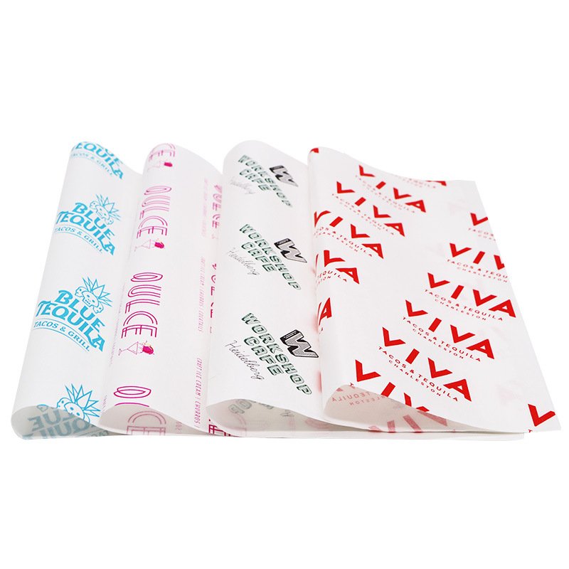 SP2885 Wholesale custom logo and size disposable food grade wax paper