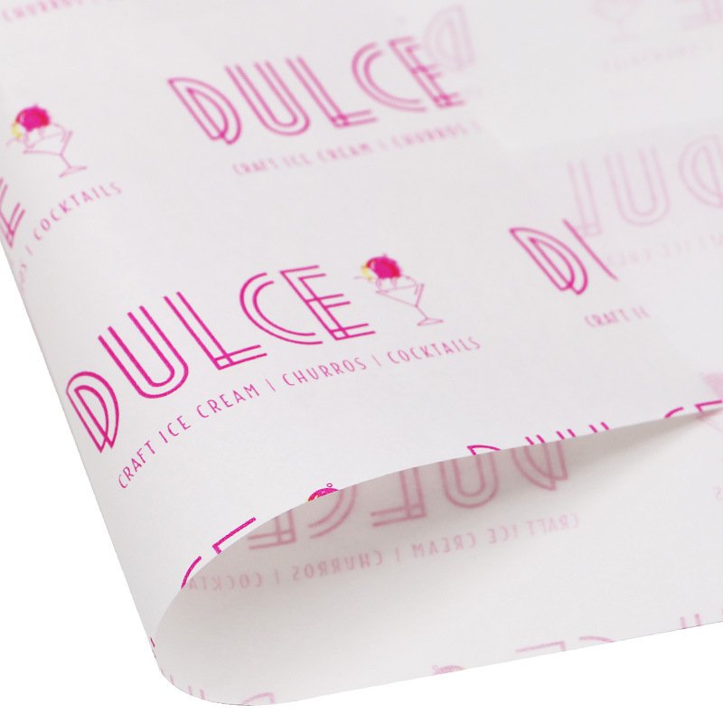 SP2885 Wholesale custom logo and size disposable food grade wax paper