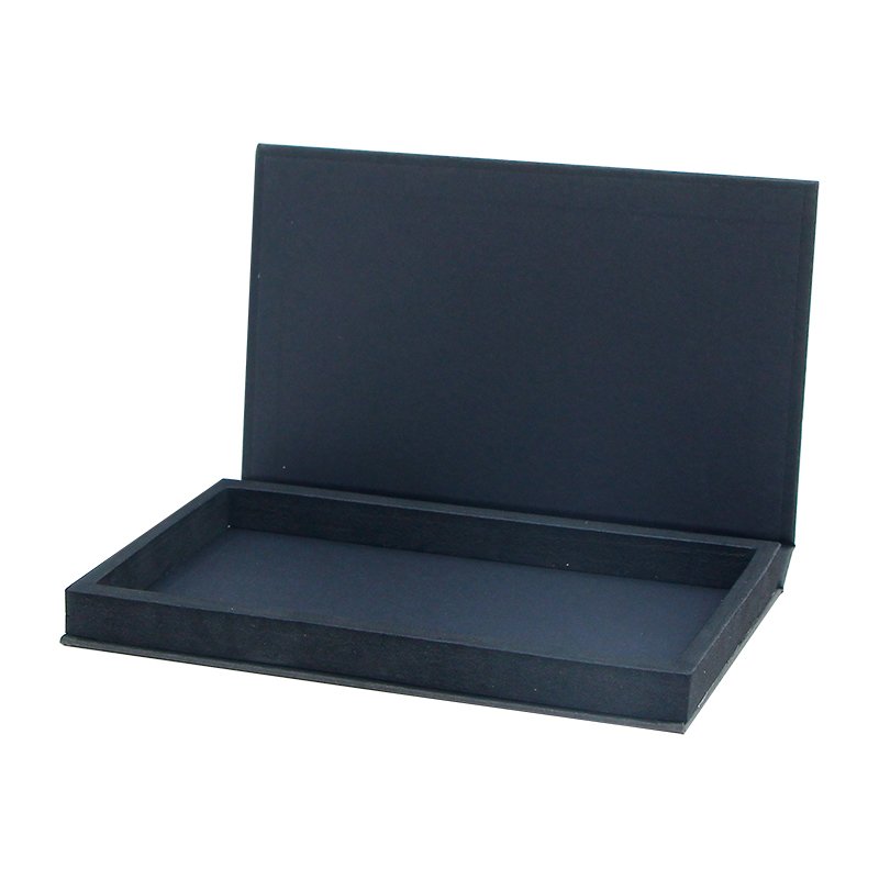 High Quality Luxury Black Cardboard Packaging Box Personalized Magnetic Closure Storage Custom logo Book Shaped Gift Box