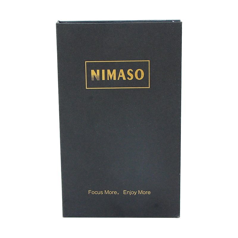 High Quality Luxury Black Cardboard Packaging Box Personalized Magnetic Closure Storage Custom logo Book Shaped Gift Box