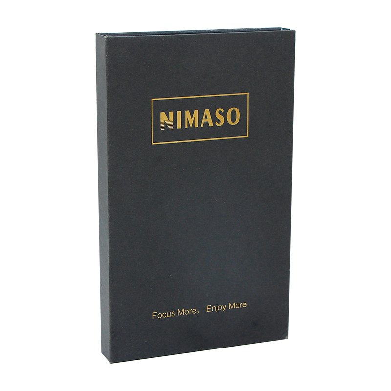High Quality Luxury Black Cardboard Packaging Box Personalized Magnetic Closure Storage Custom logo Book Shaped Gift Box