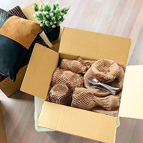 Hot Selling Biodegradable Gift Wrapping Paper Roll Recycled Brown Perforated-Packing Honeycomb Kraft Paper Roll