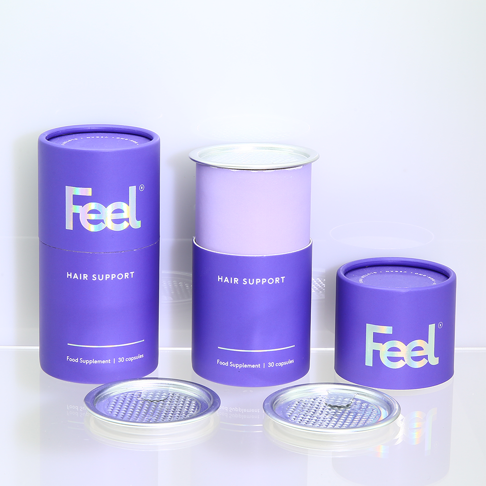 Custom design cylindrical cardboard luxury perfume lip gloss tubes tea candy packaging shipping round tube box