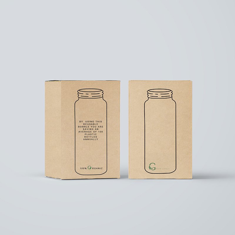 Wholesale factory custom corrugated cardboard bottle packaging paper kraft boxes for water bottle