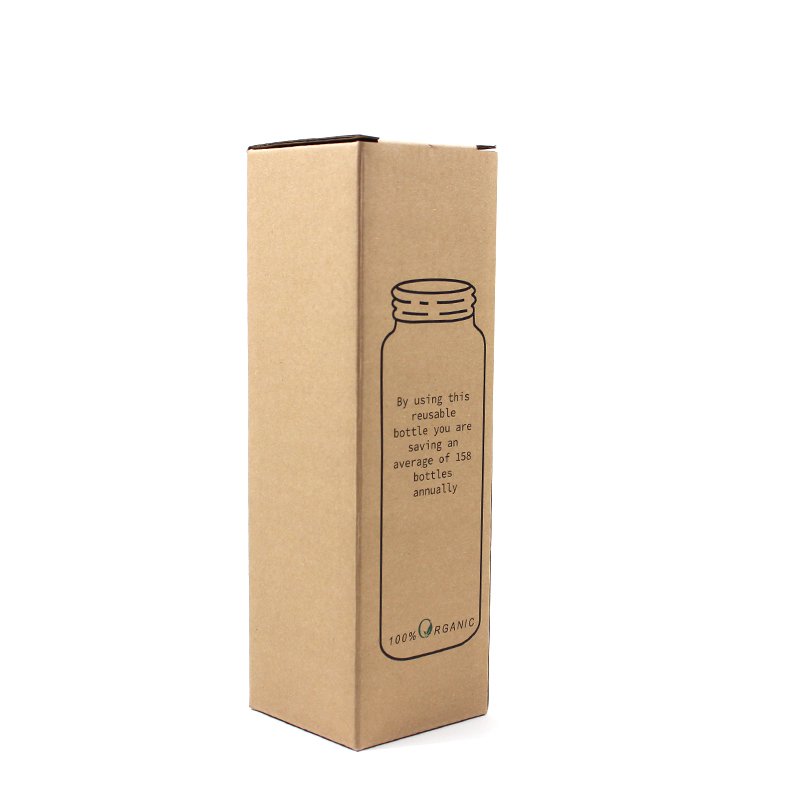 Wholesale factory custom corrugated cardboard bottle packaging paper kraft boxes for water bottle