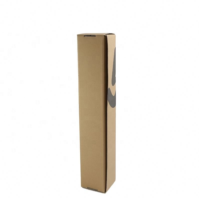 Custom boxes thin long size shipping box corrugated cardboard tuck top paper box packaging for umbrella