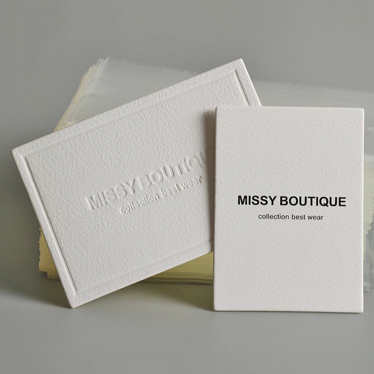 Custom Logo Paper Retail Packaging Label Hang Tag For Garment Clothing Handbag Leather Bag