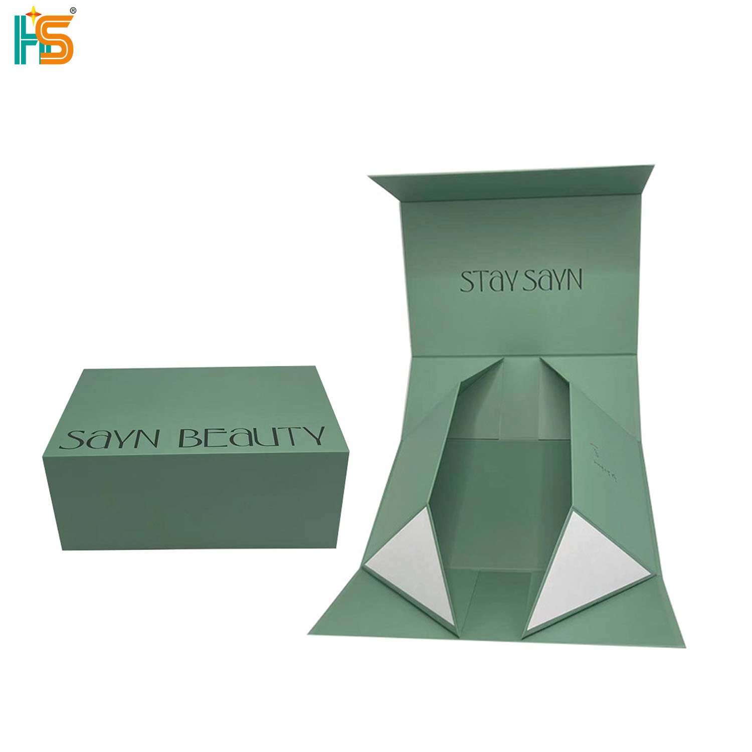 Factory price custom paper packaging hard flap cardboard magnetic gift box with foam insert