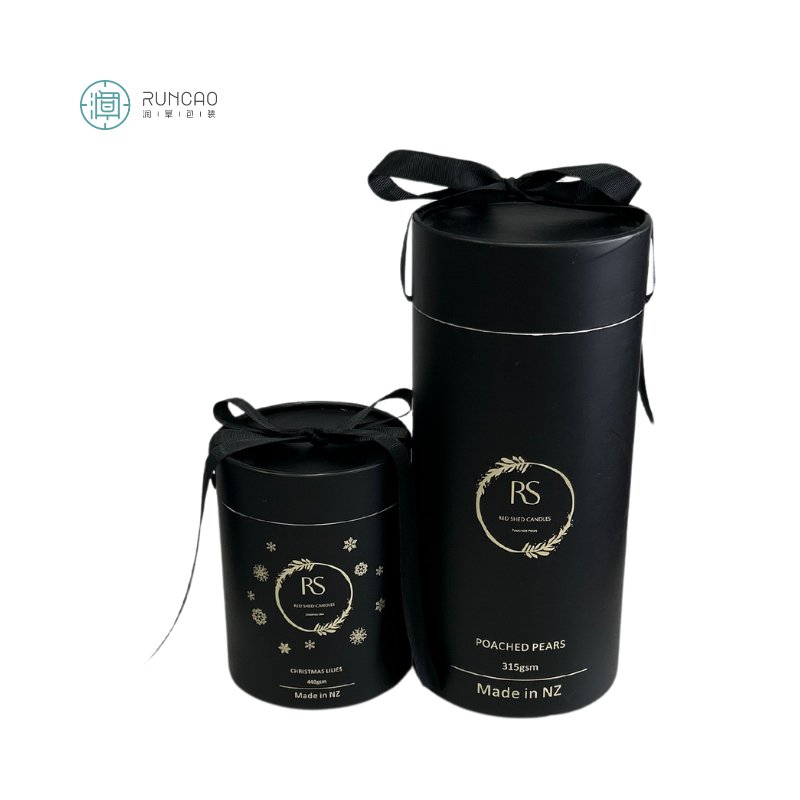 Custom Private Label Cylindrical Candle Gift Jar Candle Tea Light Packaging Tube Round Candle Box For Bottles