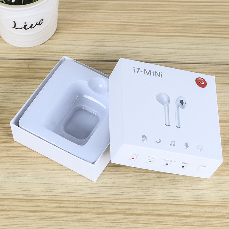 Custom Lid and Base Mobile Phone Accessories Storage Box Rigid Paper Box Earphone Packing