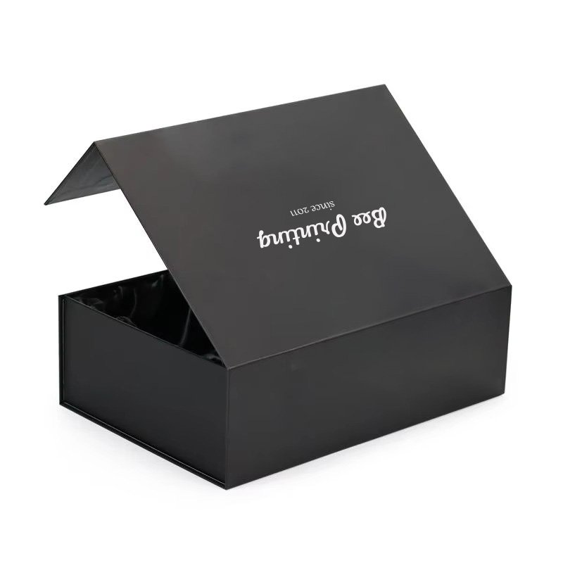 Custom Logo luxury Flat Shipping Magnetic Close Gift Paper Box Packaging