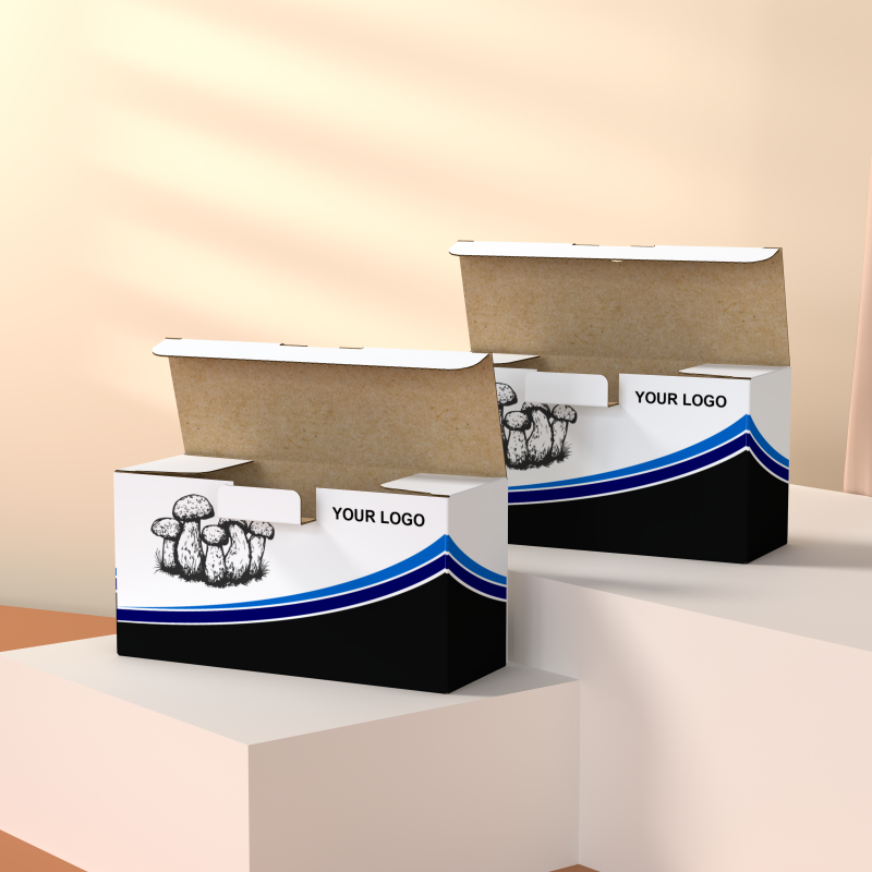 Factory direct Organic Oyster Mushroom Growing Kit paper Boxes Custom Brand Corrugated Cardboard Packaging Custom Brand Box