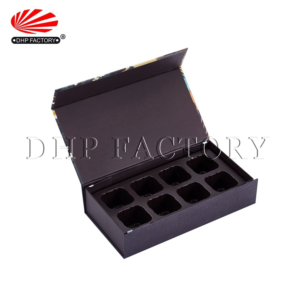 Premium Luxury Small Praline Truffles Gift Edible Gold Packaging Paper Cavity Geschenk Box for Chocolate