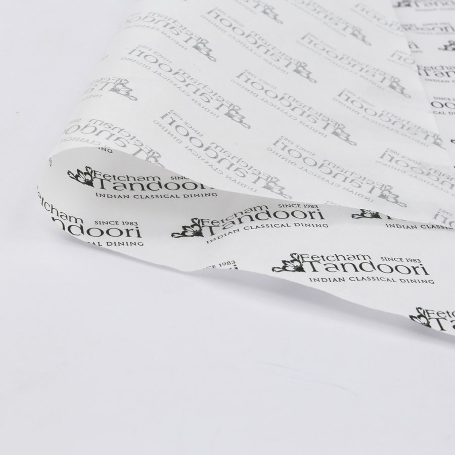 Custom Logo 17 gsm Gold Printed Packaging Gift Sheets Food Grade Coated Silk Tissue Wrapping Paper