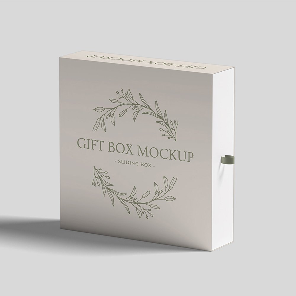 Custom Luxury Rigid Drawer Box Beige Paper Cardboard Packaging Sliding Jewelry Gift Box