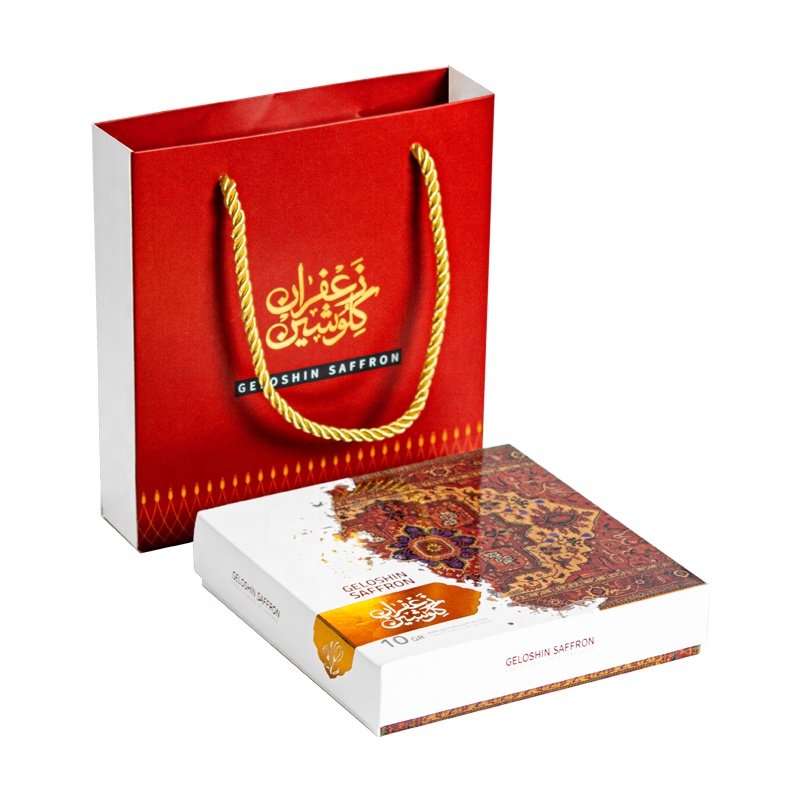 Luxury Saffron custom boxes paper packaging boxes custom decorative gift saffron boxes with logo saffron packaging