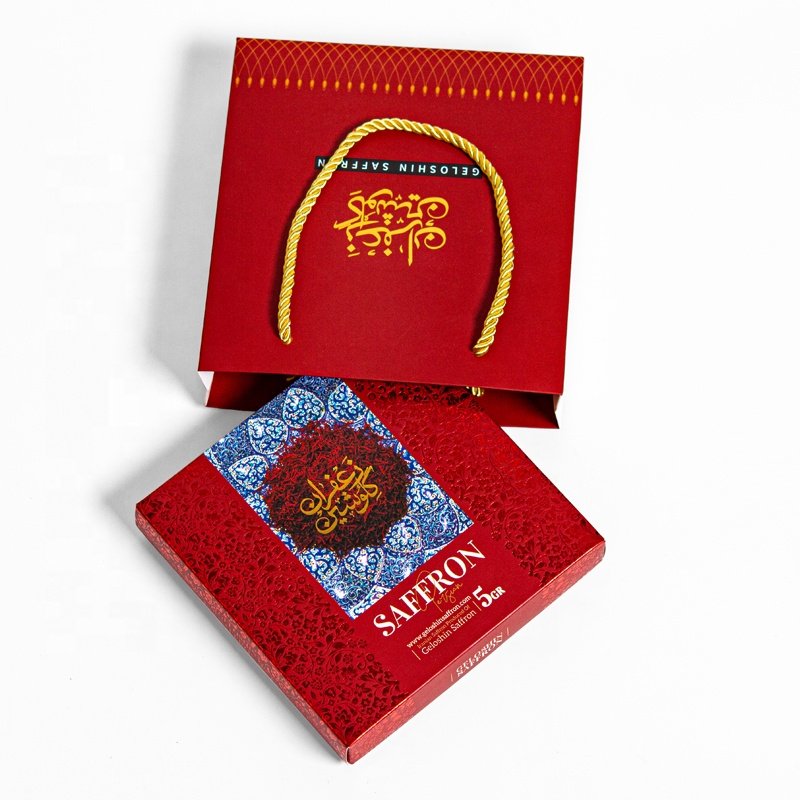 Luxury Saffron custom boxes paper packaging boxes custom decorative gift saffron boxes with logo saffron packaging