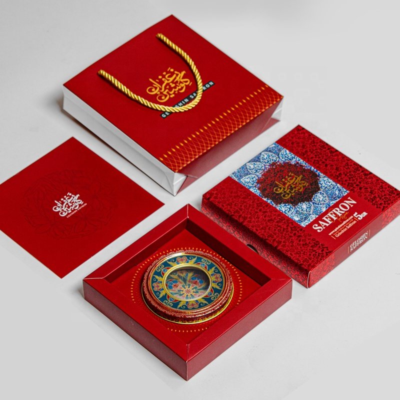 Luxury Saffron custom boxes paper packaging boxes custom decorative gift saffron boxes with logo saffron packaging