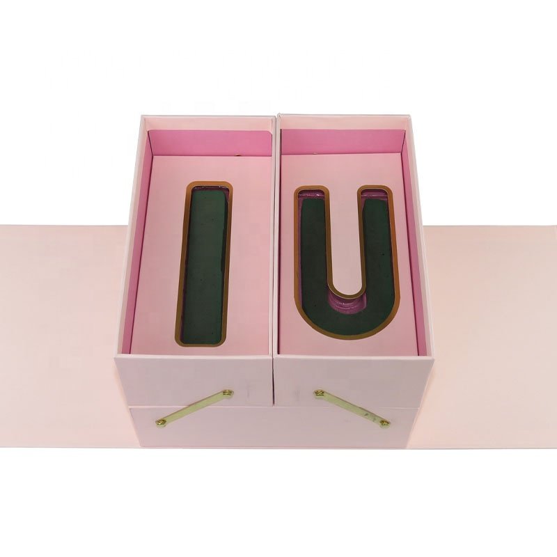 Hot selling custom printed high quality decorative premiumy white pink gift packaging paper box set with magnetic foldable lid