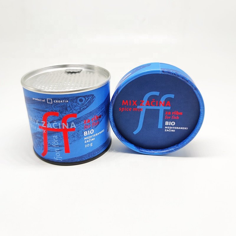 Eco-friendly Collagen Protein Powder Paper Tube With Easy-peel off Lid Food Packaging Powder Container