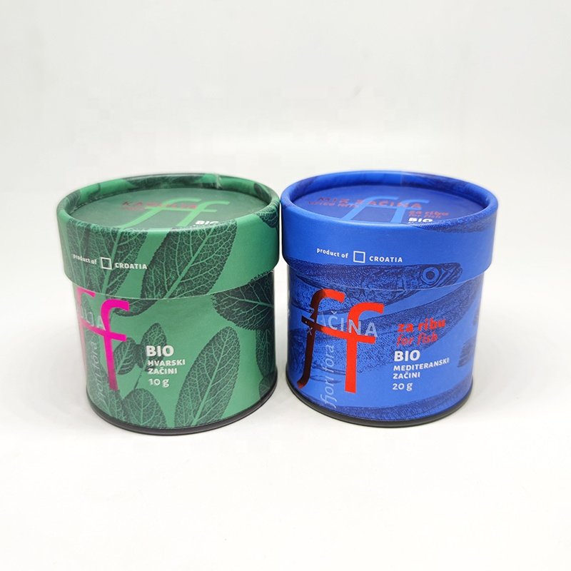 Eco-friendly Collagen Protein Powder Paper Tube With Easy-peel off Lid Food Packaging Powder Container